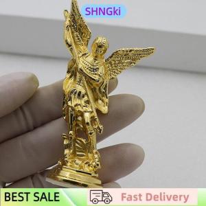 SHNGki 1PC Crafts For Home Room Tabletop Desktop Saint Michael FigurineThe Archangel Defeating Satan Guardian Statues