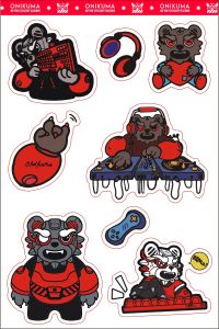 Onikuma Stickers Decorative Cartoon Stickers Stationery