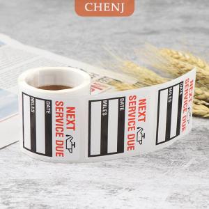 [COD] CHENJ 100ชิ้น ม้วนเปลี่ยนน้ำมัน เตือนการบริการสติกเกอร์หน้าต่างสติกเกอร์รถ