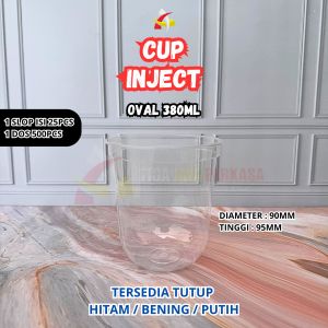 Thinwall Cup Injection Tebal / Gelas Plastik Inject 12oz 380ml 16oz 500ml 24oz 700ml isi 25pcs