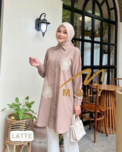 Baju kemeja atasan wanita/Tunik Casual Wanita/Baju Tunik Wanita Bahan Katun/Chasy Tunic by MDLY