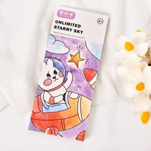 MOONSTRUCK Coloring Books Children Kids Leisure Activities Watercolor Easy Clean 沾水即画水彩涂色儿童涂色本自带颜料填色画本 WC230301