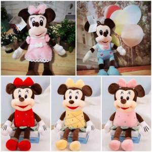 Disney Mickey & Minnie 65cm Soft Toys - High Quality Plush Toy Set - Bolster Pillow - Ready Stock - Fast Shipping - Variation: Mickey Blue, Minnie Pink, StrawberryRed 60cm, Strawberry Pink 60cm, Pineapple Yellow 60cm - Size: 65cm x 25cm x 20cm - Perfect Gift - #mickey #minnie #softtoy