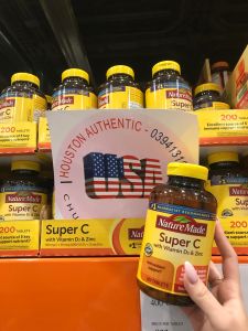 [ ĐỦ BILL STORE + AIR] Nature Made Super C with Vitamin D3 & ZinC tăng cường hệ thống miễn dịch _ Live mua hàng tại Mỹ