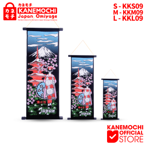 KANEMOCHI KAKEJIKU GEISHA FUJI PAGODA JAPAN - HIASAN DINDING KHAS JEPANG MOTIF GEISHA FUJI PAGODA JEPANG - KANEMOCHI HIASAN DINDING KHAS JEPANG-PAJANGAN KHAS JEPANG- HIASAN DINDING MOTIF KHAS JEPANG