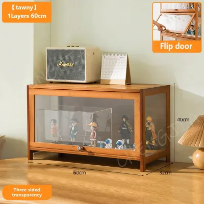 Display Cabinet Transparent Glass Acrylic Showcase 1-5Layers Furniture Storage Cabinet Hand-Made Display Case 展示柜