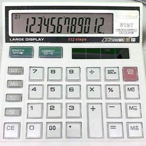 calculator - kalkulator dagang tombol mika 512T / 12digit - QM