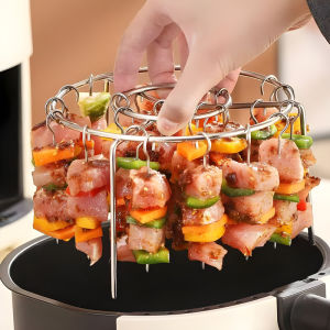 Vỉ Treo Thịt Xiên Nướng Cho Nồi Chiên Không Dầu Kèm 24 Cây Xiên Treo