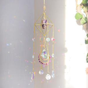 Sun Catcher Wall Hanging Crystal Wind Chime Prism Suncatcher Rainbow Maker Light Catcher Garden Decoration Car Ornaments Gift2026