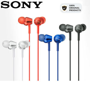 SONY Original MDR-EX255AP 3.5mm Wired In-ear Earphone Gaming Earbuds With Mic Handsfree Headphones For Ios IPhone and Android Huawei Xiaomi Oppo Vivo Samsung