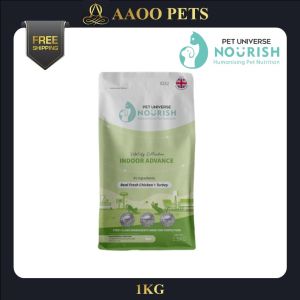 [FREE GIFT x25] [AAOO Pets] Pet Universe Nourish Cat Food Vitality Collection 1kg (Hairball  Indoor  Kitten  Hypoallergenic)