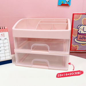 Hộp lưu trữ đựng dụng cụ học tập mỹ phẩm để bàn có ngăn kéo