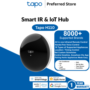 TP-Link Tapo H110 | Smart IR & IoT Hub All-in-one Infrared Remote Control Voice Control Homekit Google Assistant