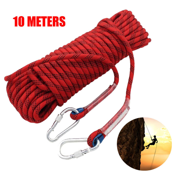 CLIMBING ROPE02-10Meters Emergency Life Saving Rope Rescue Equipment Safety  Lifeline Outdoor Survival Climbing Rope Self Defense (Multicolor)