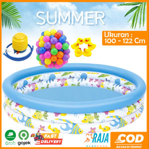 Bestway 51008/51009 Kolam Renang Anak Mandi Bola / Kolam Renang Karet  102 - 122 Cm Premium Pool