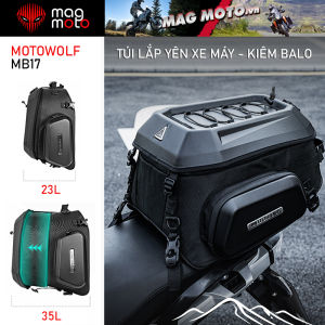 Túi yên xe máy Motowolf MB17 - Vừa là Balo vừa là túi lắp đuôi xe