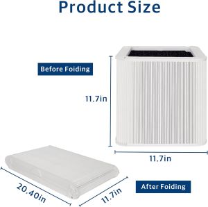🔥Original and Authentic🔥 Replacement Compatible with Blueair Blue Pure 211/Blue 3610/joy Filter Particle + Carbon Sheet (PAC) HEPA&Active Carbon Nano Protect filter Air Purifier Accessories