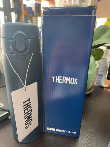 (Mới Nhất) Bình Giữ Nhiệt Thermos JOF-500 Nhật Bản – Thiết Kế Nhỏ Gọn Tiện Mang Theo 500ML - Màu xanh đậm