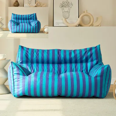 Beanbag.my™ Single & Double Seated Strip Sofa Design Bean Bag Full Set With Filling
