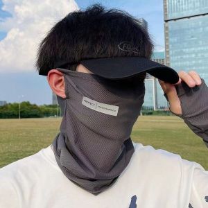 YADOU UV Protection Face Cover for Men Summer Riding Electric Scooter Breathable Ice Silk Neck Gaiter