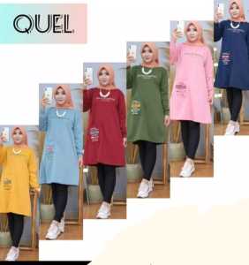 Kaos Tunik Model Baru & Atasan Muslimah Tangan Panjang