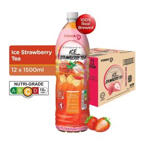 Pokka Ice Strawberry Tea (12 x 1.5L) - Case