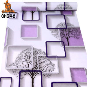 WD Wallpaper Stiker Dinding Ukuran 45cm x 8m - Wallpaper Dinding Kamar Motif Batik Silver