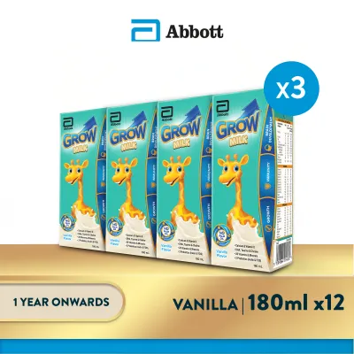 [Bundle of 3] GROW Growing Up Milk – RTD Vanilla (1 years onwards)
