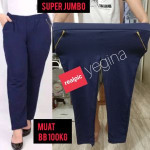 CELANA LUNA ZIPPER SUPER JUMBO RESLETING WANITA CELANA KERJA CELANA HARIAN TERKINI TERMURAH CELANA