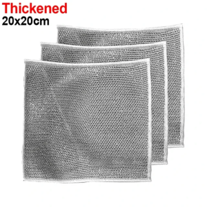 PREMIUM Kain Lap Dapur Kawat Bentuk Petak Halus Untuk Membersihkan Panci Dan Piring Kain Lucu Piring Kawat Kain Lap 2 Sisi JM