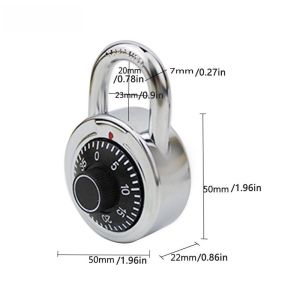 Turntable Password Lock Coded Lock Dial Combination Padlock Rotary Padlock Dial Number