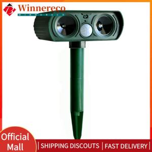 【winnereco】หนูอัลตราโซนิกขับเคลื่อนอุปกรณ์โซลาร์อินฟราเรดเครื่องยับยั้งเครื่องตรวจจับการเคลื่อนที่ของ PIR แบบมัลติฟังก์ชั่นกันฟังก์ชั่นสำหรับสวนที่บ้าน