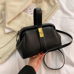 IELGY luxury handbag womens messenger and one shoulder bag high-quality lychee pattern personality all-match commuter bag