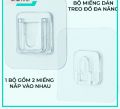 Bộ Miếng Dán Tường Treo Đồ Đa Năng Dạng Gài 2 Móc Dán Tường Treo Ổ Điện Tranh Ảnh Wifi TRANGTRINOITHAT. 