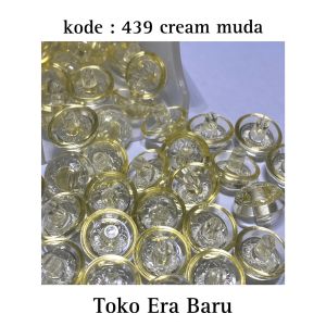 KANCING JAMUR KRISTAL (12MM) UKURAN 20L- ISI 100pcs