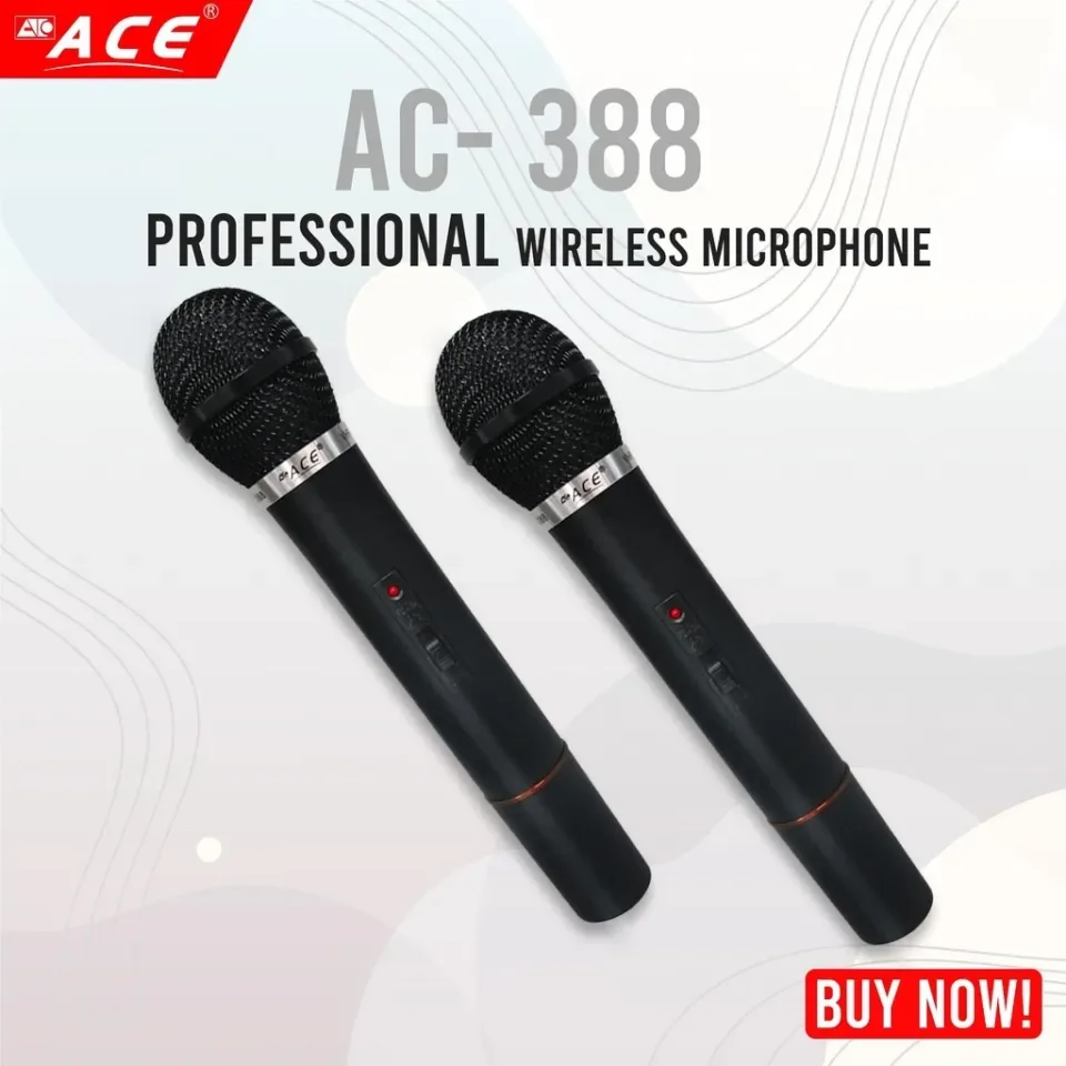 ACE Wireless Microphone AC 388 Lazada PH