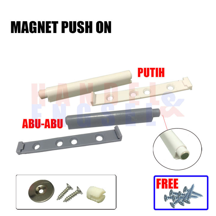 Tip On Push Open Long Magnetic Catces Latch Pintu Lemari Laci Magnet Damper