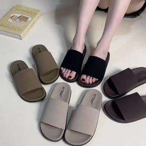 [Free Shipping] WomenS Pleated Slip-On Sandals For Outdoor Wear 2026 Summer Flat Roman Casual Sandals With A High-End Feel