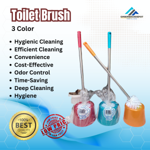 OmniMerchDepot Toilet Scrubber Brush Set (#019 #020 #0283) Durable Bathroom Cleaning Tool Heavy-Duty Bristles for Effective Scrubbing Ergonomic Handle for Comfortable Grip Ideal for Home Office commercial use Easy to Clean & Long-Lasting Toilet Brush