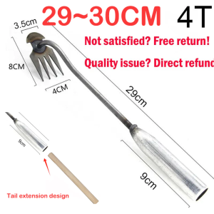 11Teeth Weeding Uprooting Tool Multi Purpose Kalaykay for Garden Grass Remover Tool Grass Rake
