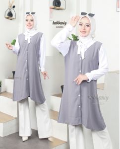 Baju Wanita Termurah BalQis Tunik Bahan Crinkle