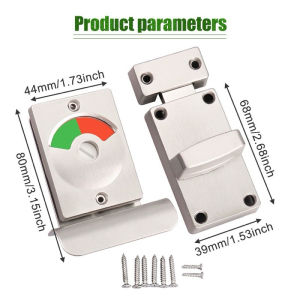 Grendel Indikator untuk Toilet Partisi + HANDLE / Kunci Pintu Toilet