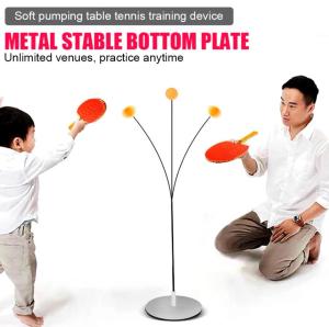 Wood Table Tennis Practice Trainer Racket Game Movement Soft Shaft Training Machine Elasticity Kid Adult Ping Pong Practice PIngPong
