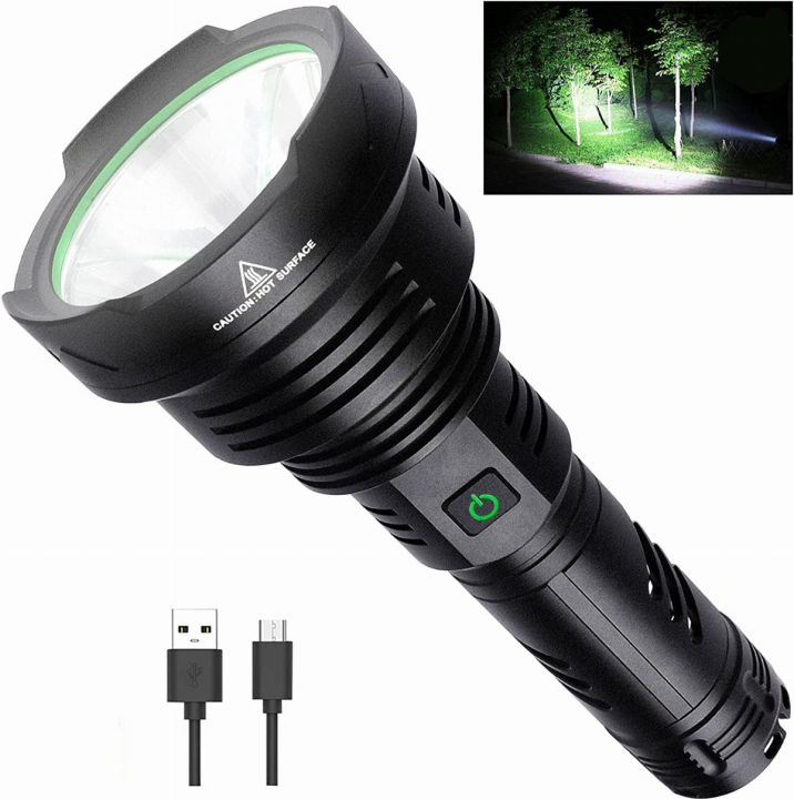 Lylting USB Rechargeable Led Flashlight 100000 Lumens Super