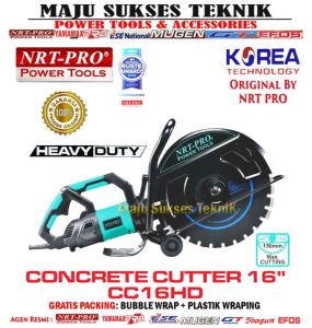 NRT PRO CC16HD Concrete Cutter 16 Inch Mesin Potong Beton Cor Aspal Jalan 16Inch CC 16 HD CC16 CC 16
