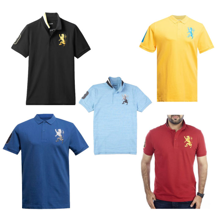 Giordano Polo Kaos Polo Shirt Giordano Polo Mens 3D Lion Original