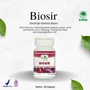 Biosir HNI - Herbal Anti Sembelit - Membantu Meringankan Gejala Wasir