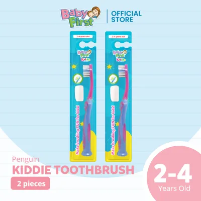 Baby First Kiddie Toothbrush 2-4 Years Old - Penguin 2 Packs