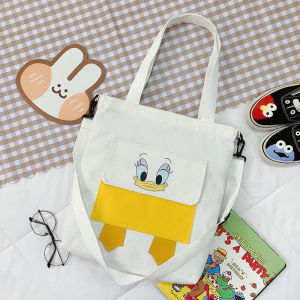 Korean Version Ins Cute Duck Series Canvas Female Girl Bag