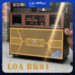 Loa kéo MTMAX BK61 Âm thanh khủng bass 50 siêu lực tích hợp echo reverdEQ mode công suất 1000w  tặng kèm 2 mic